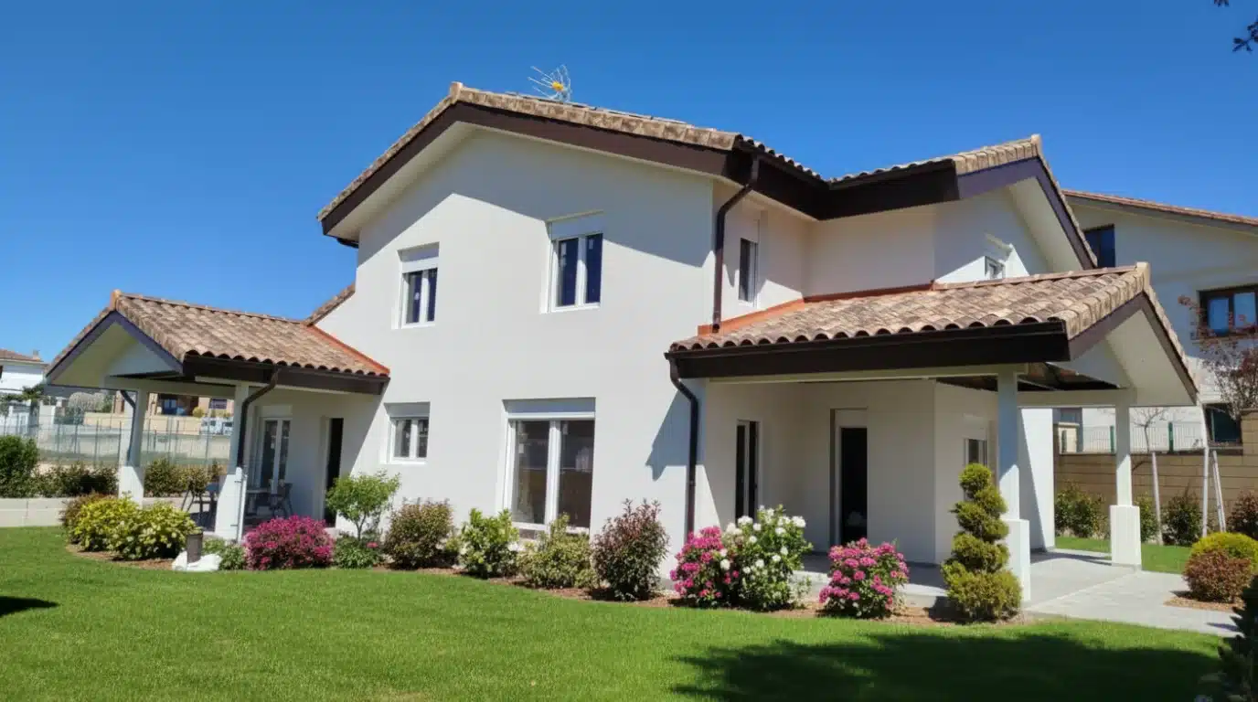 Vivienda de acero terminada lista para entrar a vivir