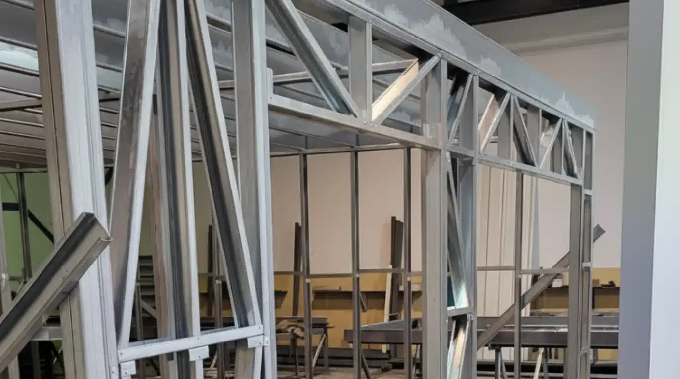 Fabricación de perfiles de acero en taller