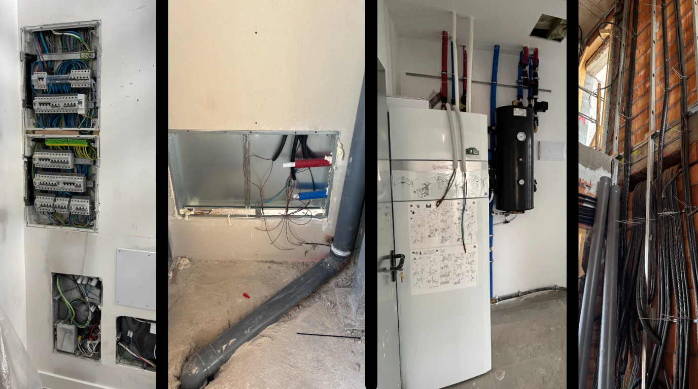 Armado estructural e instalaciones interiores - construcción en hormigón