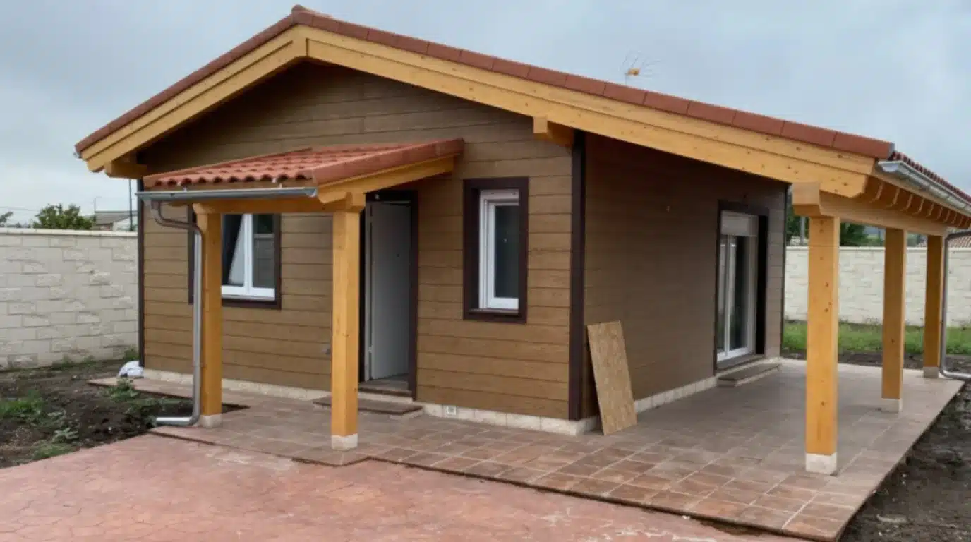 Vivienda terminada exteriormente