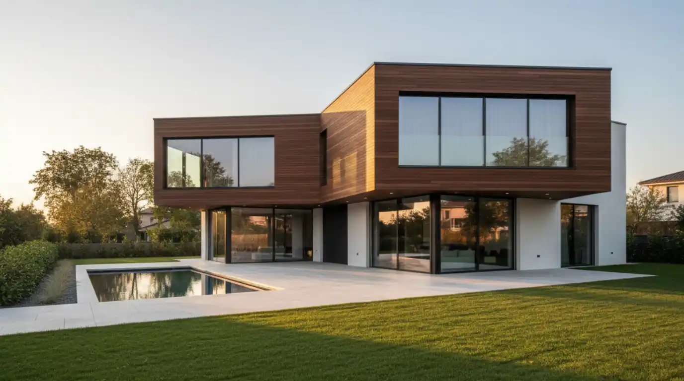Construcción sostenible de vivienda moderna eficiente - ECO Erarquitectura