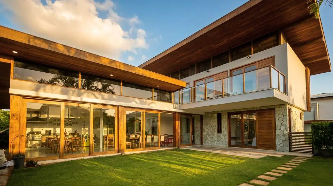 Construcción sostenible de vivienda moderna eficiente - ECO Erarquitectura